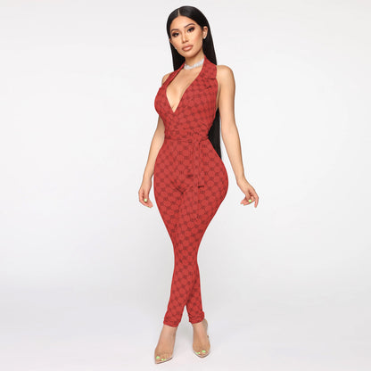 Printed jumpsuit for women