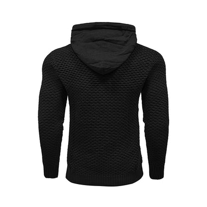 Hot Selling New Style 3D Pattern Outdoor Sports Men Solid Color Casual Hoodies