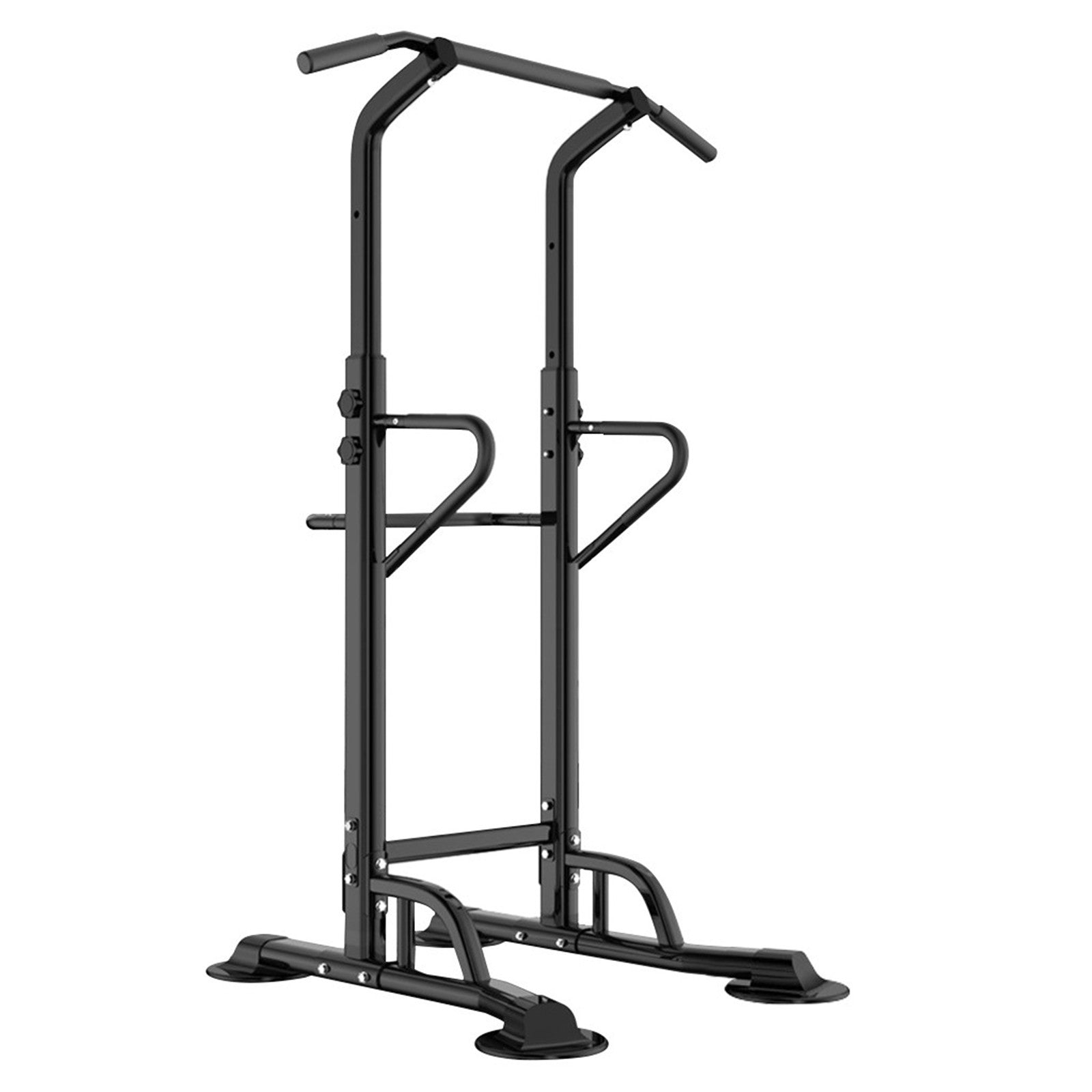 Adjustable Chin Up Stand P ull Up Bar Dip Power Tower Home Gym Fitness Workout - Plushlegacy