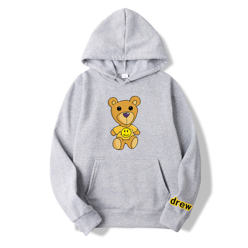 Fashion Street Casual Bear Sweater Hoodie - Plushlegacy