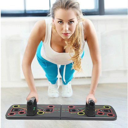 9 in 1 Push Up Board with Multifunction Body Building Fitness Exercise Tools Men Women Push-up Stands For GYM Body Training - Plushlegacy
