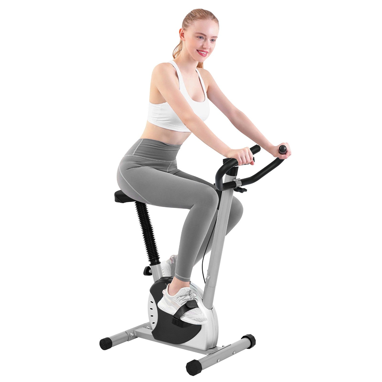 Bicycle Cycling Exercise Bike Stationary Fitness Cardio Indoor Home Workout Gym - Plushlegacy