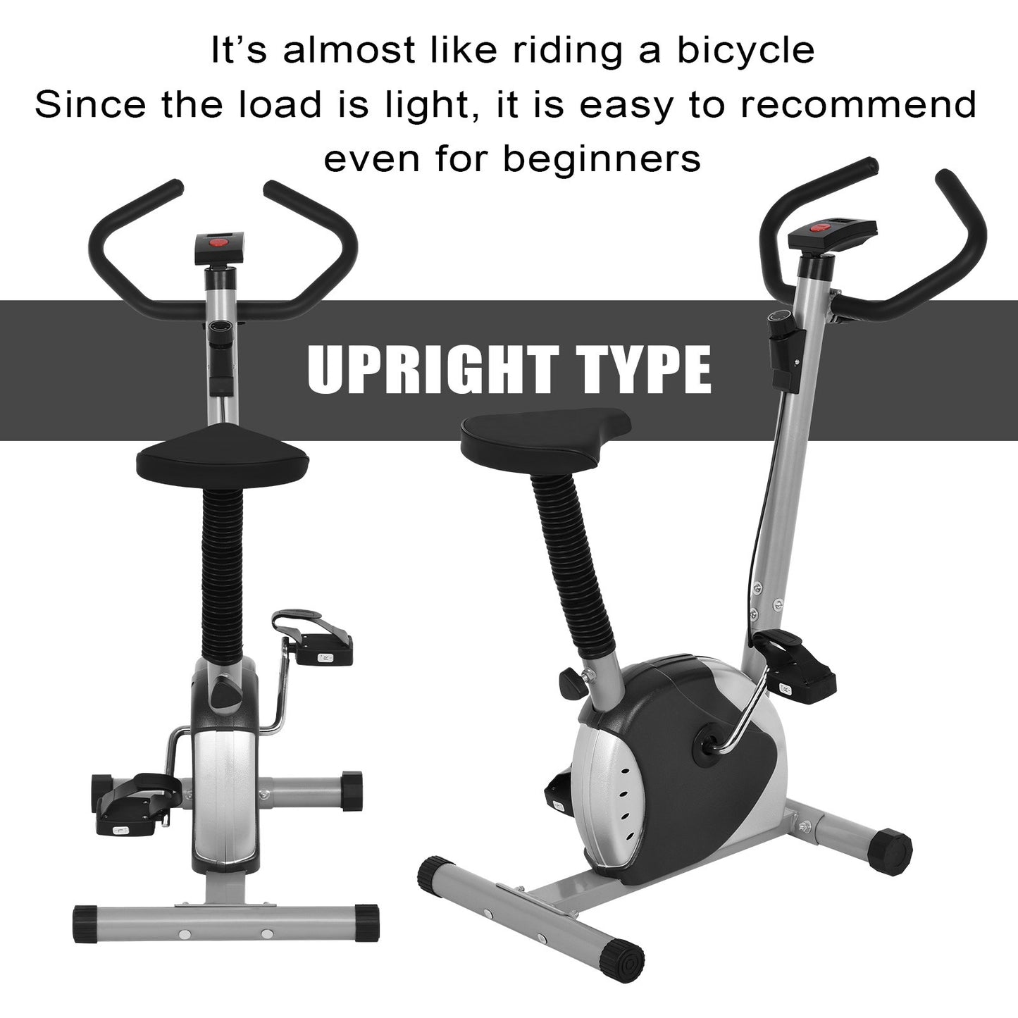 Bicycle Cycling Exercise Bike Stationary Fitness Cardio Indoor Home Workout Gym - Plushlegacy